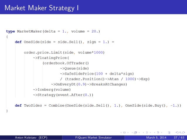 Market microstructure trading strategies