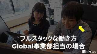 フルスタックな働き方
Global事業部担当の場合
 