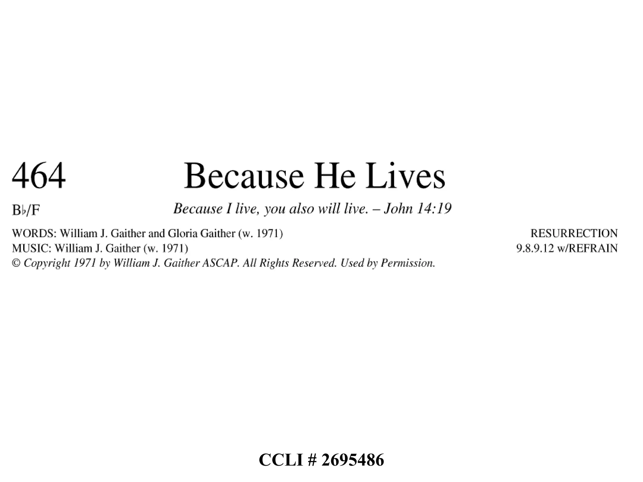 Slide 0464-00-00 CCLI # 2695486 