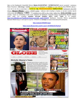 Iako se čini Sjedinjenih Američkih Država Bijeloj RASISTIČKE / SUPREMACIST pravni savjetnik / savjetnica
Baker Donelson i židovskoga / cioniste zavjerenici su oslanjajući se oslanja na svoje židovsko-Run MEDIA odnosa /
veze da bi ono što se pojavljuje su S-EXUAL (tj. Homoseksualna) indiscretions Sjedinjenih Američkih
Država Barack Obama iz javne / SVIJET medija - odnosno neki izvještaji u kojima se navode svjedoci takvih
indiscretions se ubijena / UBIO i / ili svjedoka (e) m ADE se da se ludo / luđaci kroz TETE-CONTROL napada
temelju. Vijesti na oslobađanje osoba može zaključiti da Sjedinjene Američke Države predsjednika Baracka Obame
može imati ove svjedoka tjednika četvrtak sjednica KILL LIST "kako bi ih ušutkali.
http://www.slideshare.net/VogelDenise/obama-secret-kill- popis-13166139 Sjedinjene Američke Države predsjednika
Baracka Obame koji je i sam izjavio za javne / SVIJETU se razvija na svojim homoseksualnih pitanjima.

                                          http://youtu.be/TOPnRTCepqA

                         https://secure.filesanywhere.com/fs/v.aspx?v=8a70698c615e70ae9ca5
 