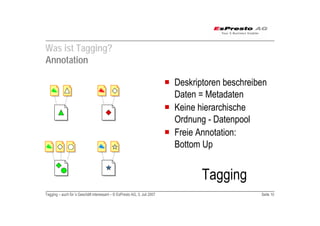 Tagging auch für das Geschäft interessant