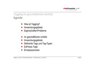 Tagging auch für das Geschäft interessant