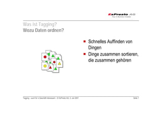 Tagging auch für das Geschäft interessant