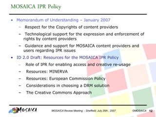070726 Mosaica Content Selection Wp1