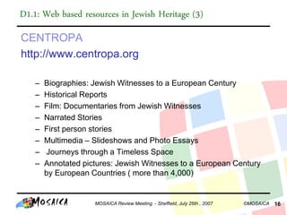 070726 Mosaica Content Selection Wp1