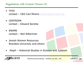 070726 Mosaica Content Selection Wp1