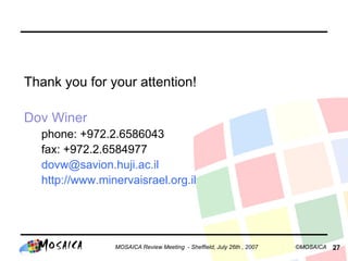 070726 Mosaica Content Selection Wp1