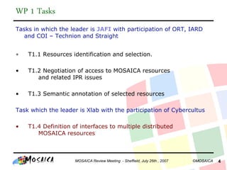 070726 Mosaica Content Selection Wp1