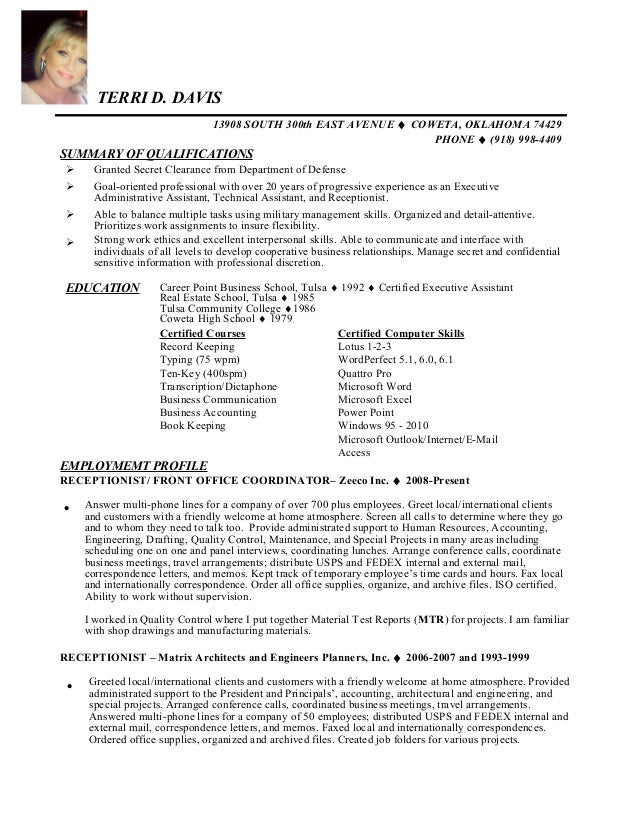 terri s resume