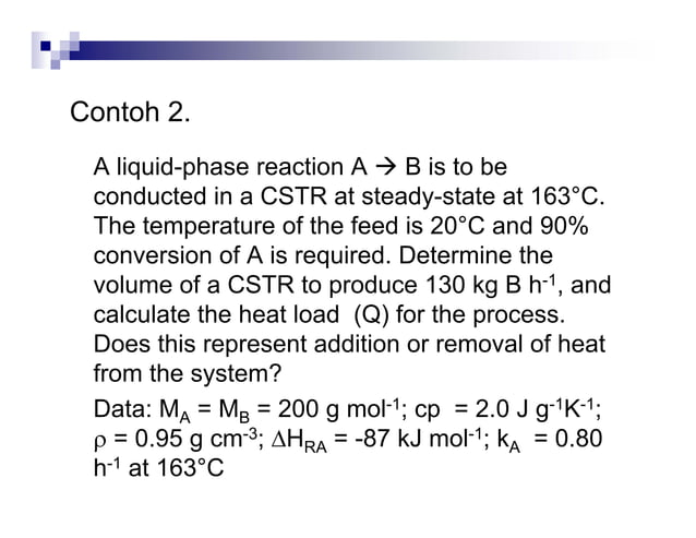 Reaktor Alir Tangki Berpengaduk | PDF | Chemistry | Science