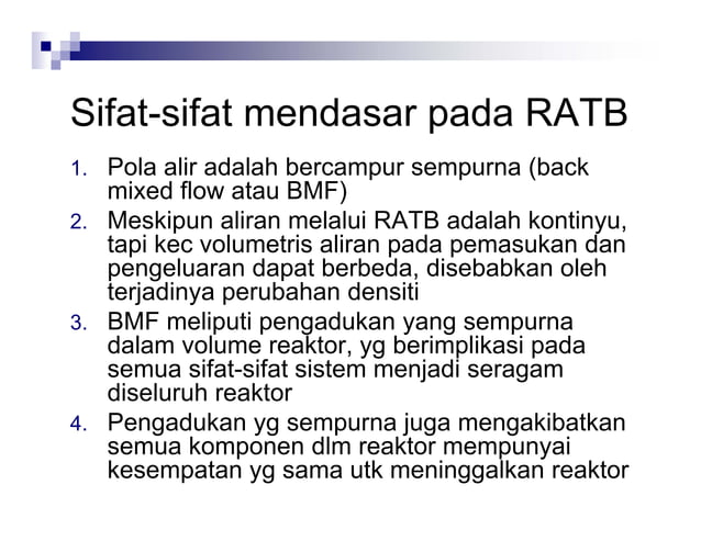 Reaktor Alir Tangki Berpengaduk | PDF | Chemistry | Science
