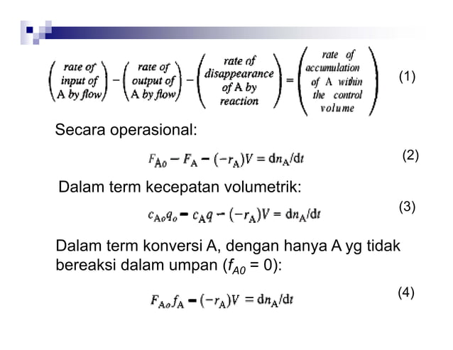 Reaktor Alir Tangki Berpengaduk | PDF | Chemistry | Science