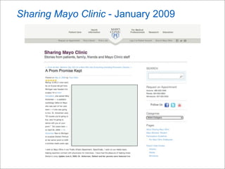 Sharing Mayo Clinic - January 2009
 