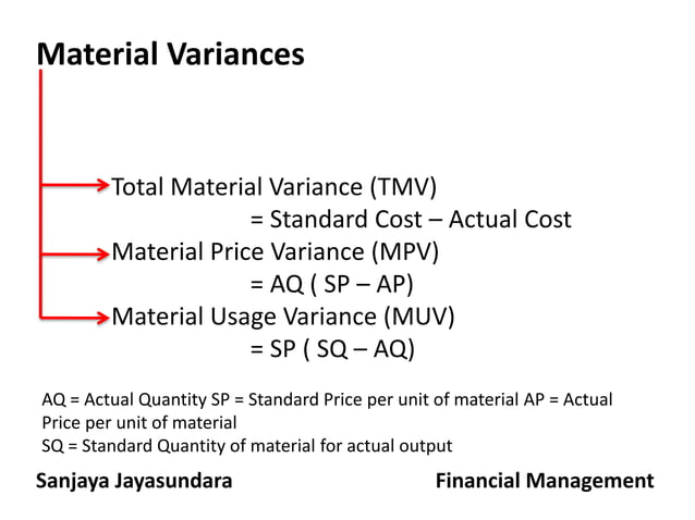 standard costing & variances analysis | PPTX | Business Accounting ...