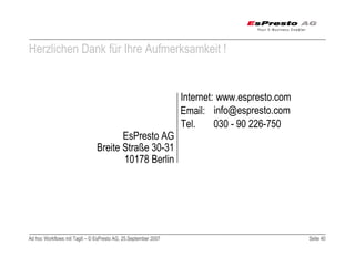 Adhoc Workflows mit TagIt