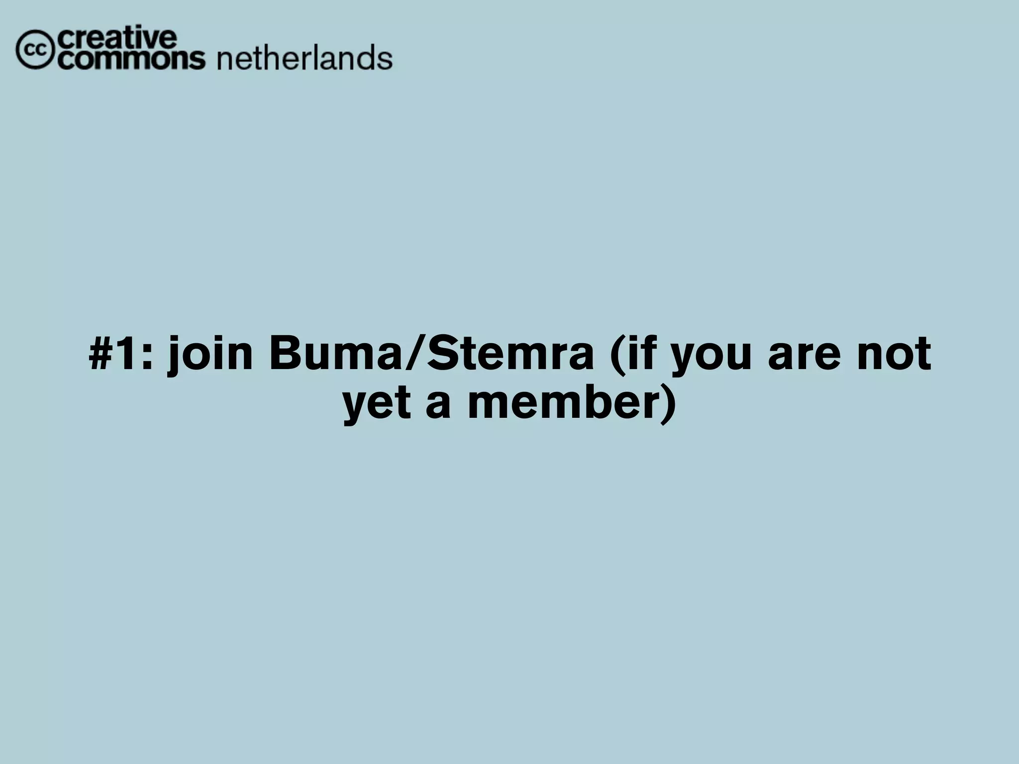 Creative Commons &  Collective Rights Management