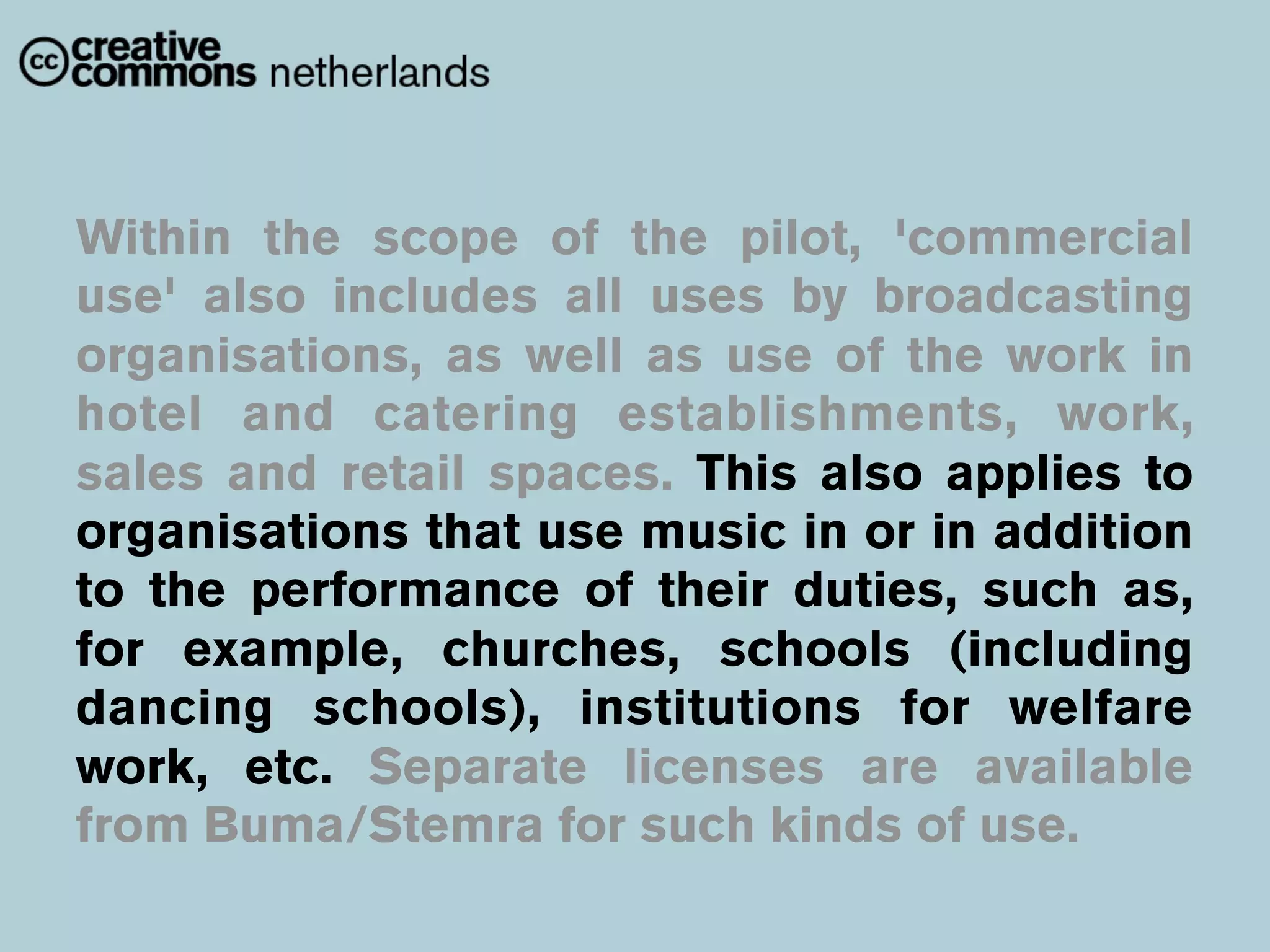 Creative Commons &  Collective Rights Management