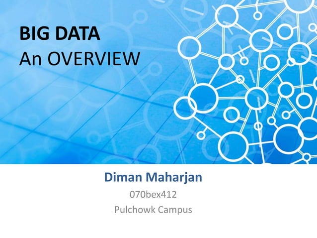 BIg Data Overview | PPT