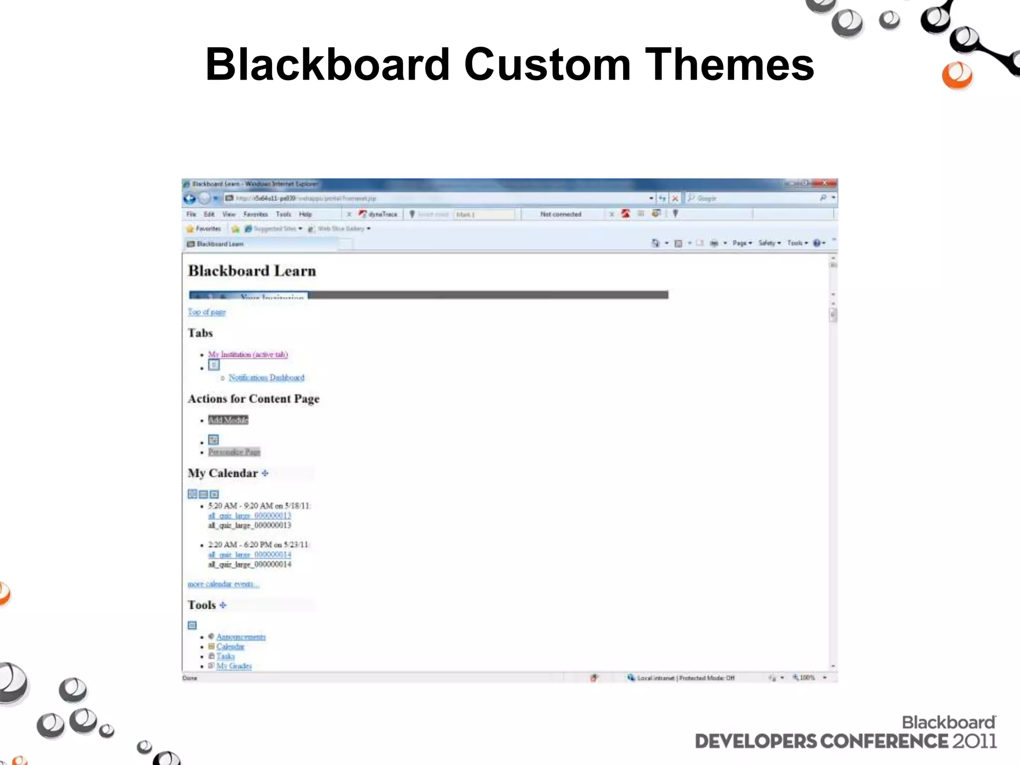 Blackboard Custom Themes 