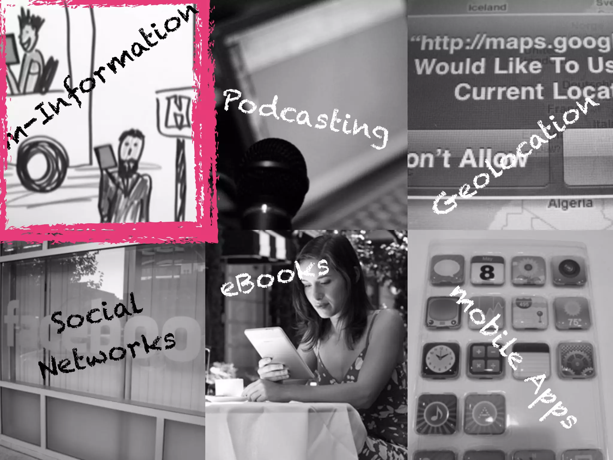 o n
          ti
Step towards digital
         a
      rm
   lecture room
     fo          Po dc                                n
   In                 a   s ting                    o
m
 -                                             ti
                                             ca
                                          lo
                                       eo
                                   G

                 eB o oks
       ial



                                   m
   So c



                                   ob
    tw o rks



                                        il
  Ne



                                          e
                                            Ap
                                              ps
 