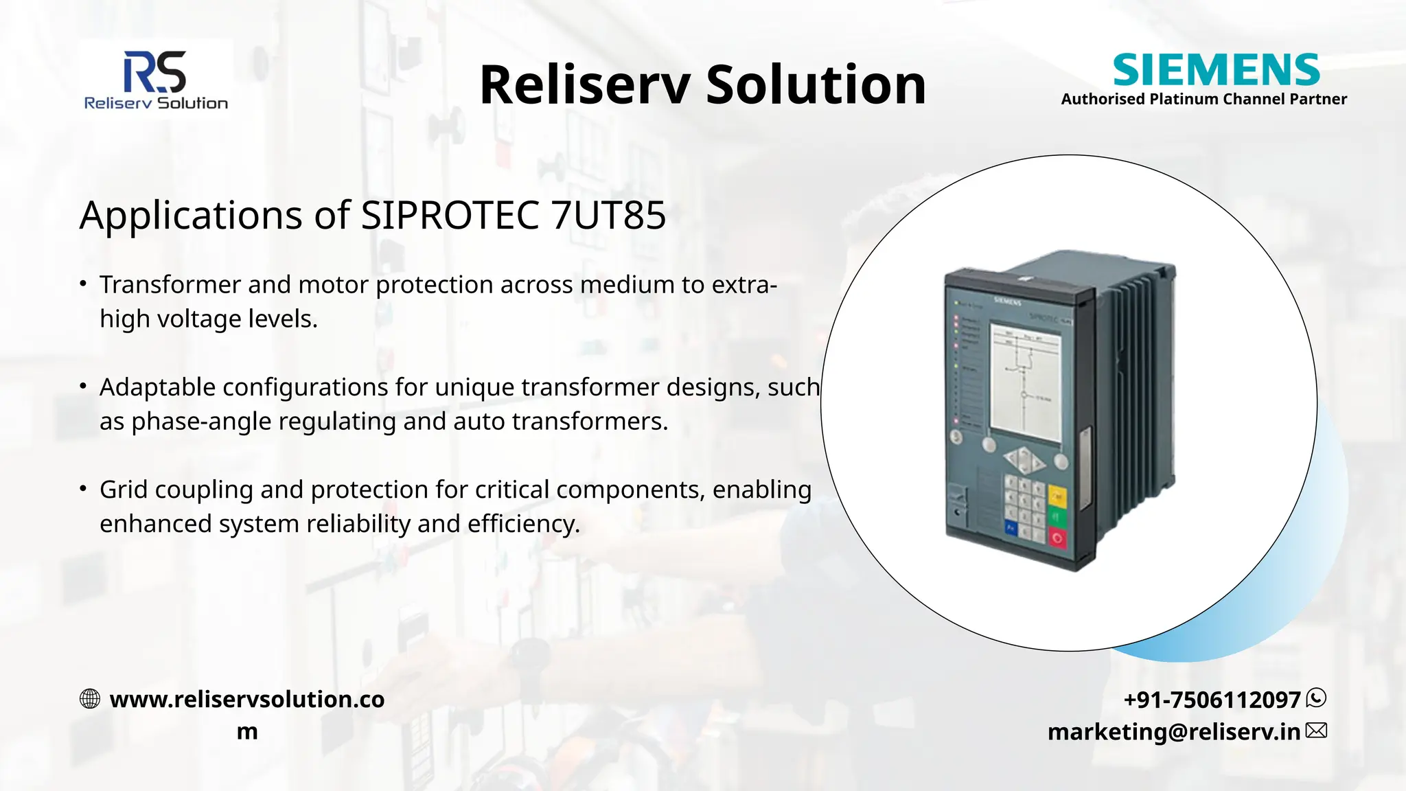 Siemens Siprotec 5 7UT85 The Future of Transformer Differential