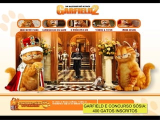 GARFIELD E CONCURSO SÓSIA: 400 GATOS INSCRITOS 