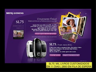 SL75: MIL LIVROS CUSTOMIZADOS EM 11 DIAS | 2800 EM FILA DE ESPERA 