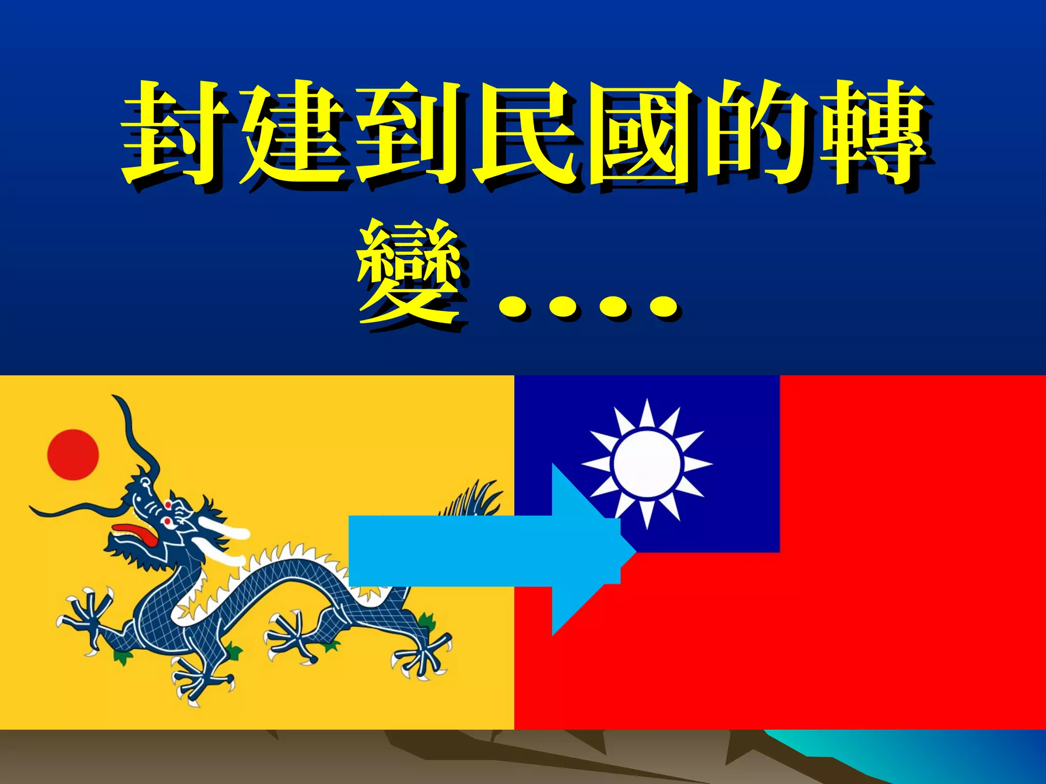 封建到民國的轉封建到民國的轉
變變 ........
 