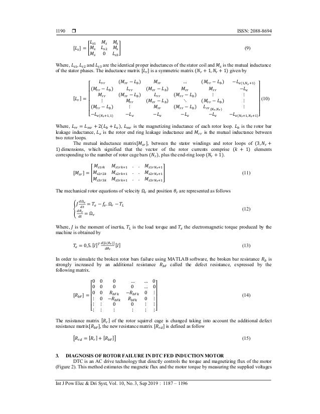 Broken rotor bar fault diagnostic for DTC Fed induction motor using stator instantaneous complex