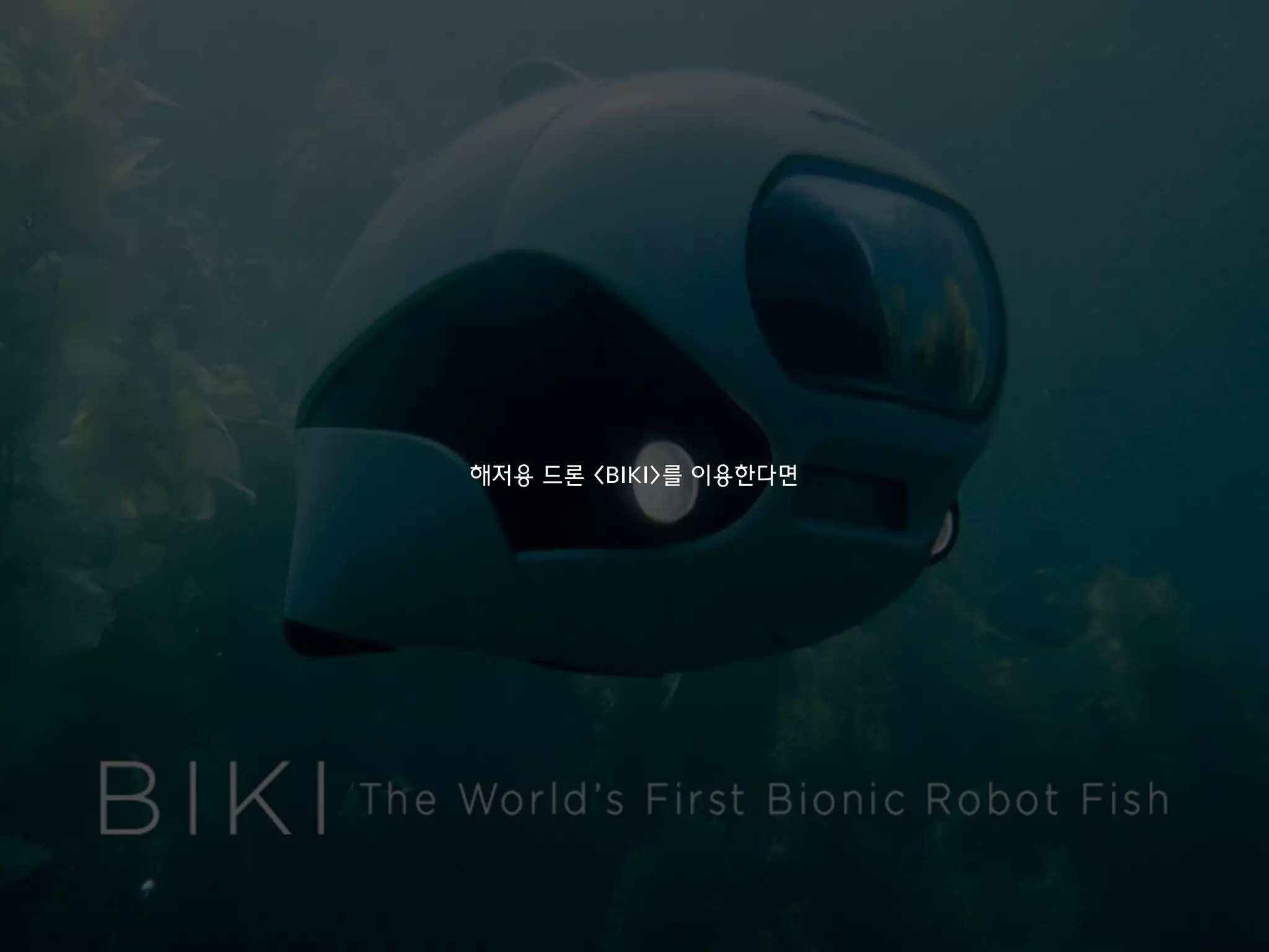 해저용 드론 <BIKI>를 이용한다면
 