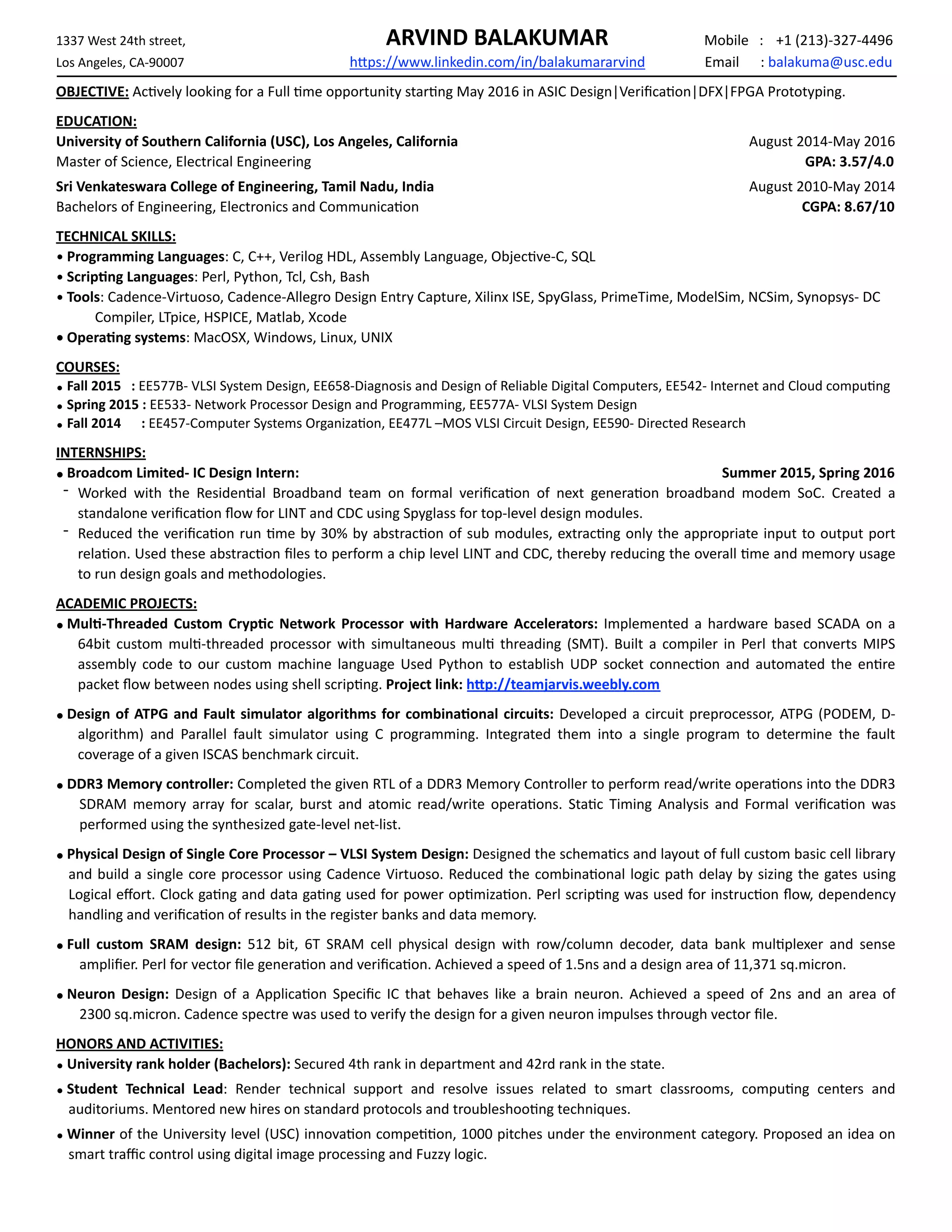 Arvind_Balakumar_Resume | PDF