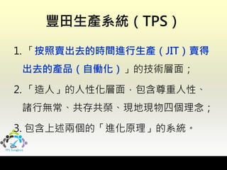 TPS vs lean production | PDF