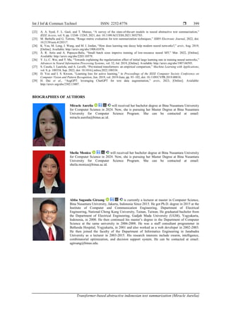 Transformer-based abstractive indonesian text summarization | PDF