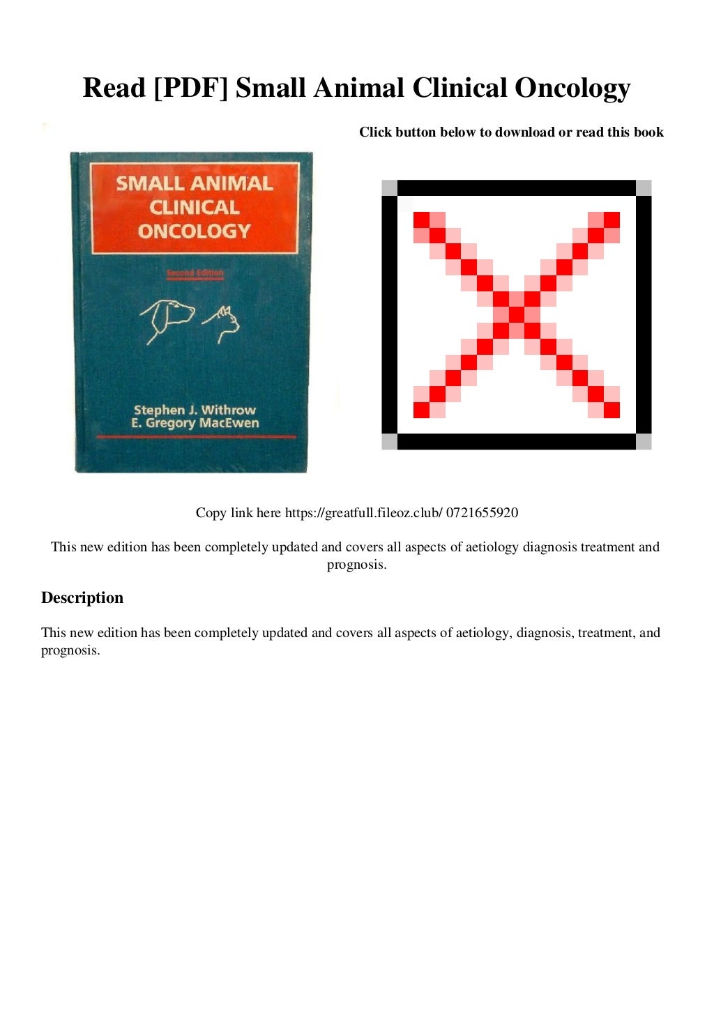 Read [PDF] Small Animal Clinical Oncology