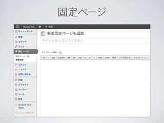 固定ページ
 