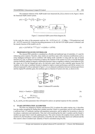 Design and simulation an optimal enhanced PI controller for congestion ...
