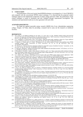 Multi-level inverter with novel carrier pulse width modulation ...
