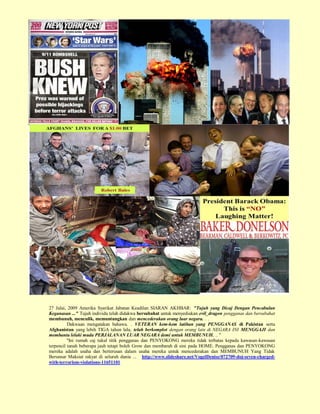 Senarai Kes Bunuh September 2009 Surat Khabar