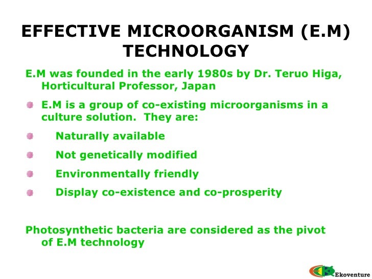 Effective Microbes Em Technology – VULCG