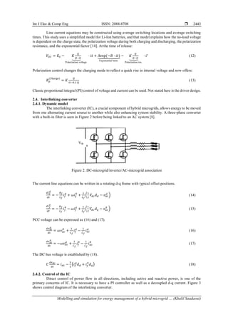 Modelling and simulation for energy management of a hybrid microgrid ...
