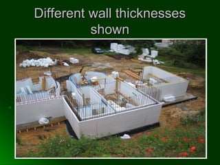 Different wall thicknessesDifferent wall thicknesses
shownshown
 