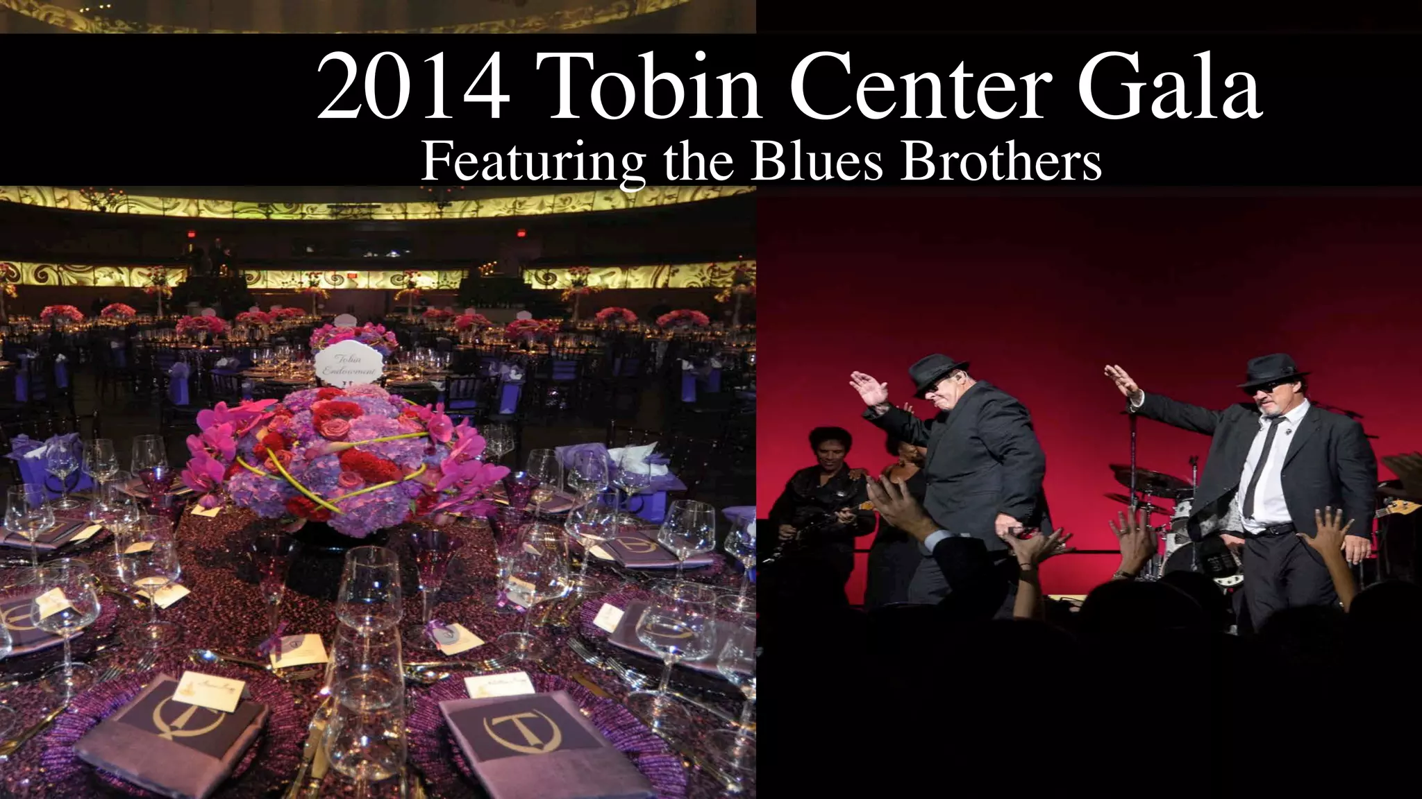 2014 Tobin Center Gala !
Featuring the Blues Brothers
 