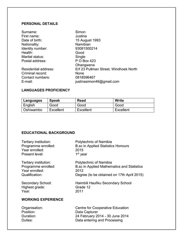 CURRICULUM VITAE | PDF
