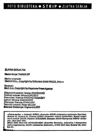 0734. TIMBER BIL