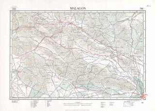  Mapa topográfico Malagón (Año 1966). MTN 0736.1966.