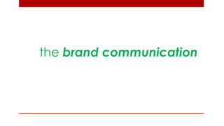 the brand communication  