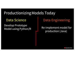 How to Productionize Your Machine Learning Models Using Apache Spark MLlib 2.x with Richard Garris Slide 11