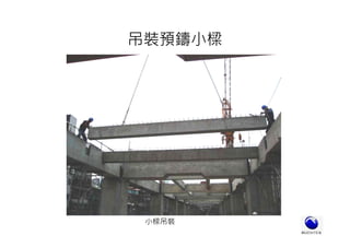 小樑吊裝
吊裝預鑄小樑
 