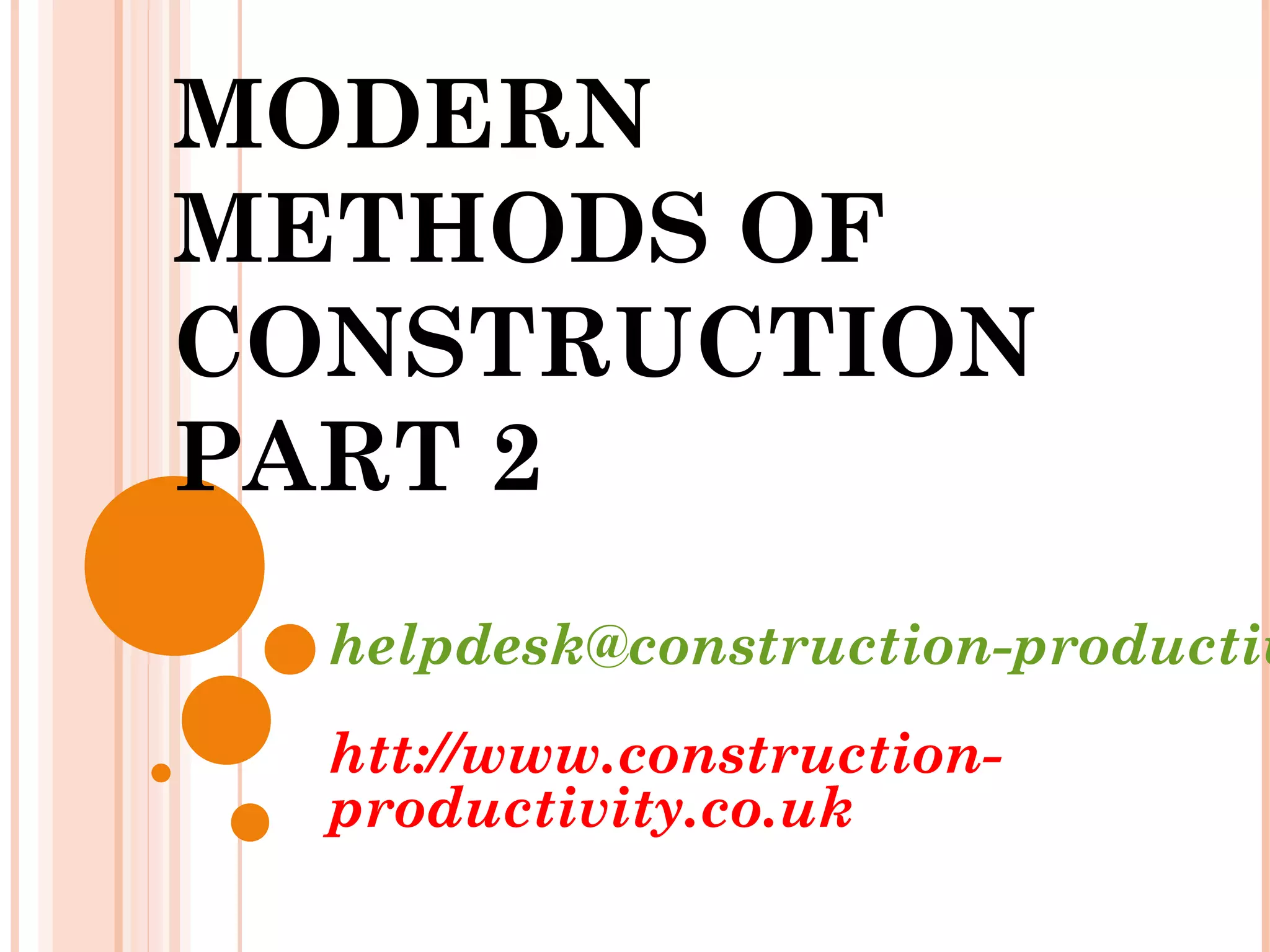 074 Modern Methods of Construction | PPT