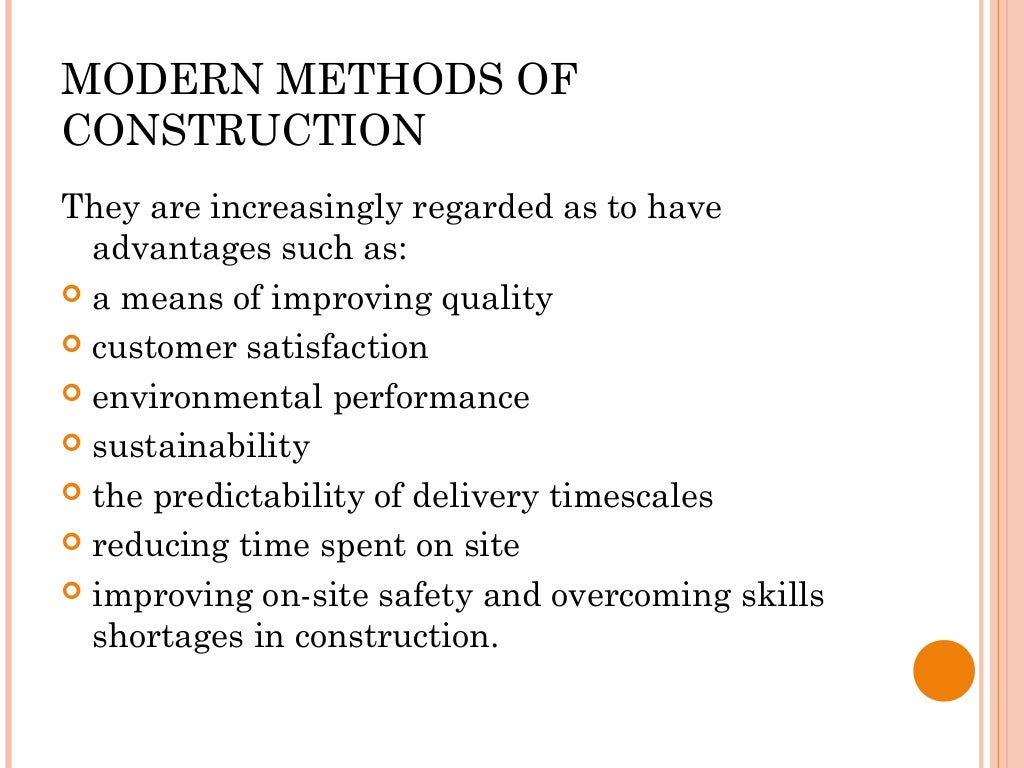 074 Modern Methods of Construction